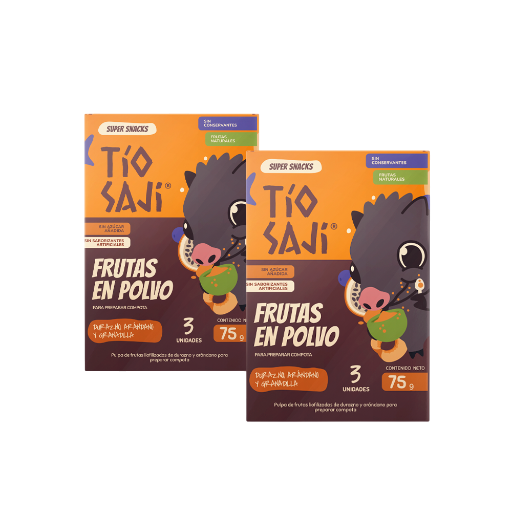 Fruta en Polvo Tío Saji Arándano y Granada (3 pack)