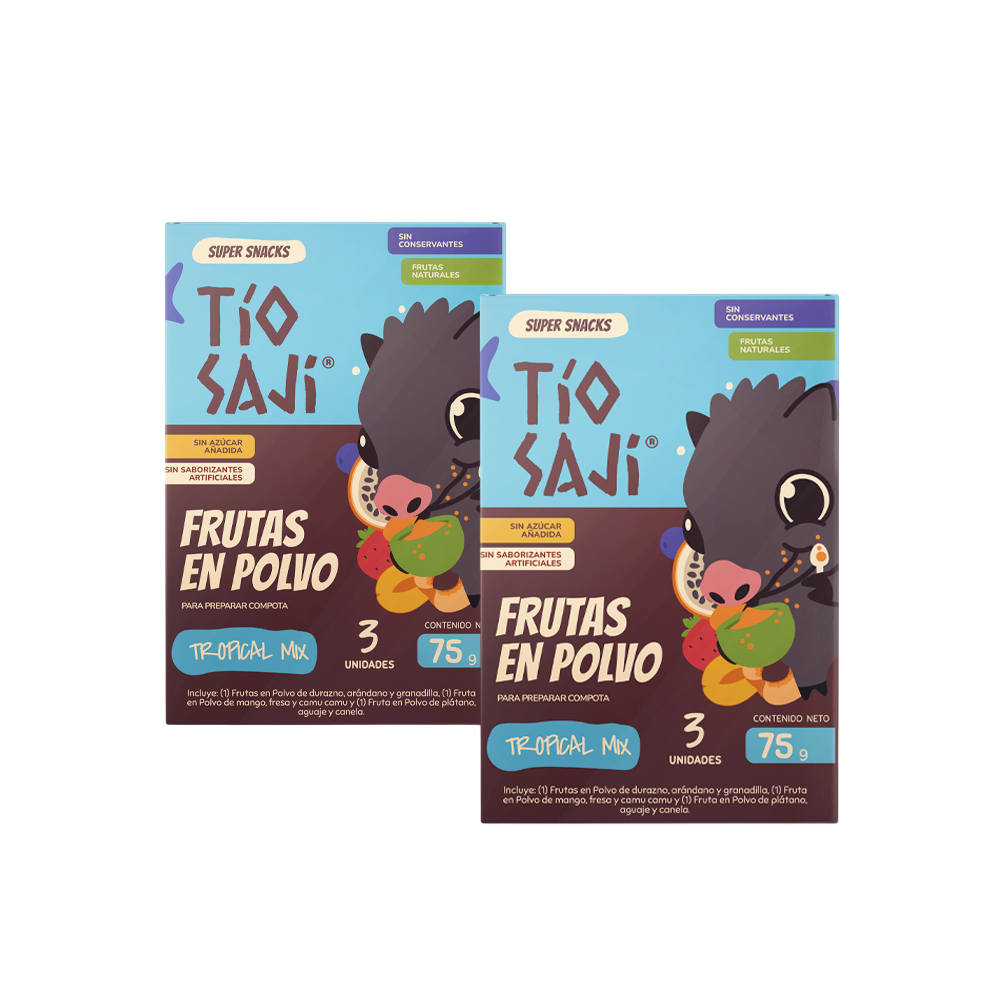 Fruta en Polvo Tío Saji Tropical Mix (3 pack)