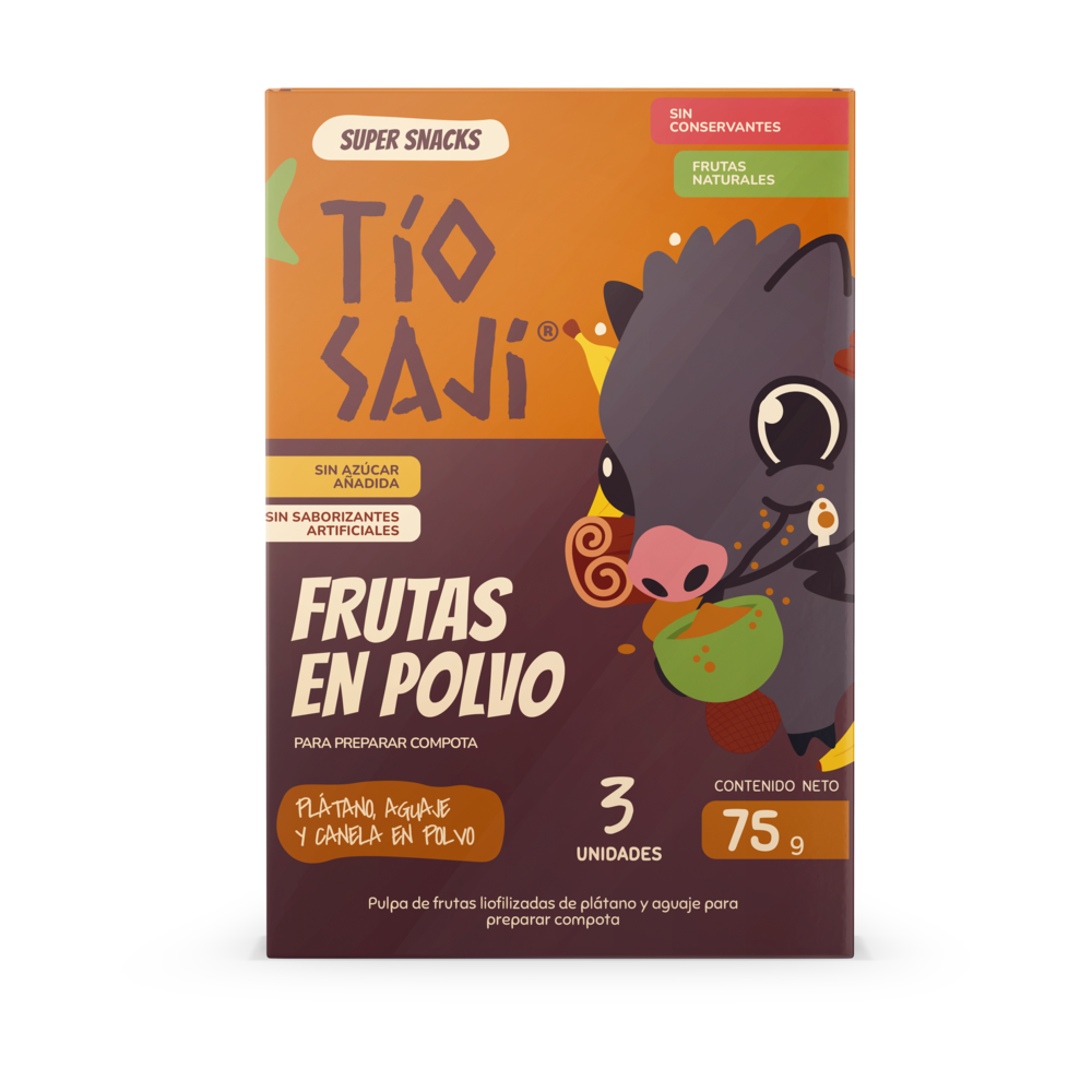 Plátano, Aguaje y Canela en Polvo